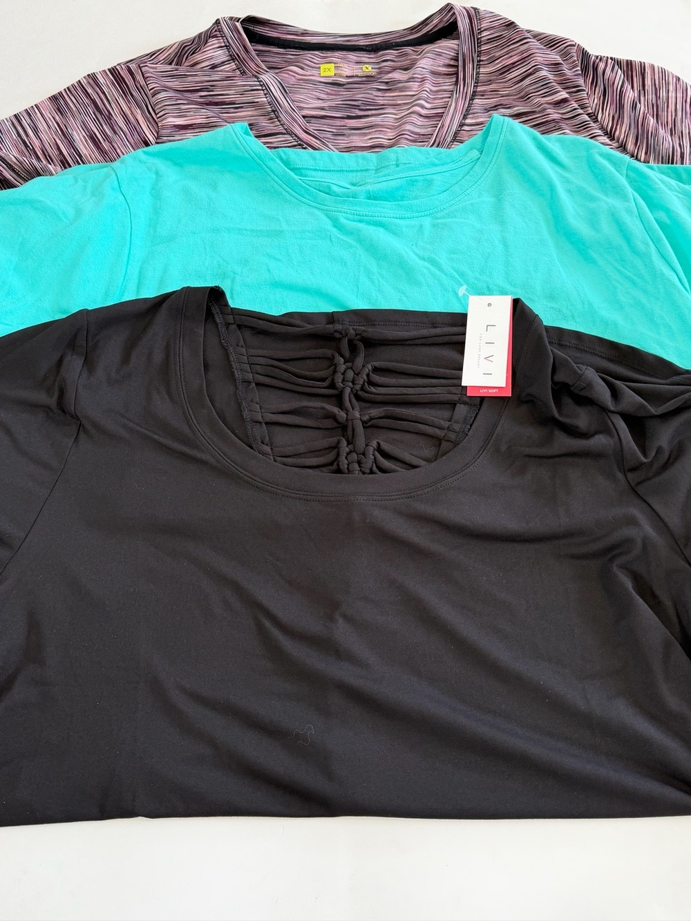 Womens Size 2X Athletic Top a Lot of 3 Short Sleeve Xersion LiVi